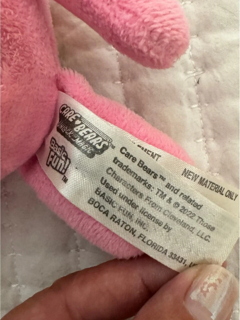 Care Bears Cheer Bear Pink Mini Plush Dangler Basic Fun 7